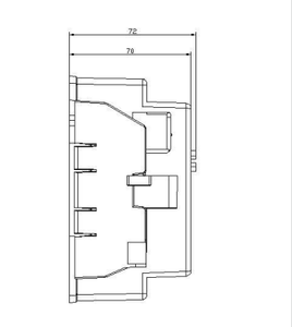 Boîte de connexion à deux/quatre pôles JUNW, base de fusible DTX88, boîte à fusibles basse tension, porte-fusible 63A avec PA6 - Product Image 6