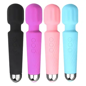 Vibrador AV recarregável USB poderoso varinha massageador para uso vaginal brinquedo sexual adulto