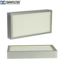 Nuevo filtro HEPA de membrana SHWFILTER PTFE H13 grado 0,3 m marco de aluminio de 99.9% eficiencia para productos farmacéuticos