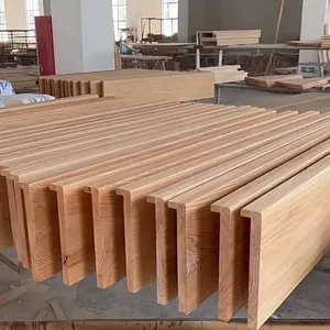 VIKO vendita calda legno di quercia americana faggio rovere bianco scale componente scala battistrada in legno massello