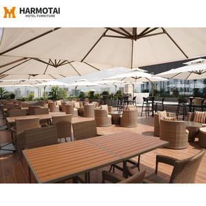 Ensemble de meubles de restaurant en bois <span class=keywords><strong>minimaliste</strong></span> moderne et élégant pour Wyndham Pattaya Midsky Beach Hotel pour salle à manger ou école - Product Image 1