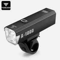 TOSUOD Lampu Depan Sepeda LED Tenaga Surya, Kecerahan Tinggi, Tahan Air IPX6, Lampu Berkendara Malam untuk Sepeda Gunung/Jalan Raya, Sinar Tinggi/Rendah