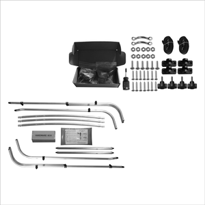 HOMFUL 3 Bow Bimini Top alüminyum yuvarlak boru tekne gölgelik tekne Bimini Top yüzen bot için - Product Image 4