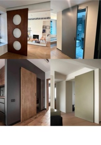 Mềm đóng cửa ma thuật trượt tủ quần áo hệ thống cửa ẩn theo dõi ma cửa trượt Hệ thống con lăn - Product Image 6