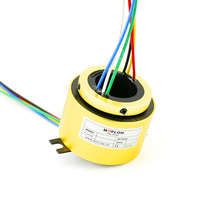 Anneau de contact traversant OEM à 2 canaux USB Ethernet avec balais de charbon