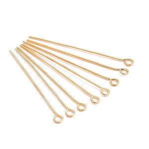 Nine Character <b>Needle</b> Iron Plated Gold Silver Jewelry Accessories For <b>Beading</b> Crafts Bracelets Necklaces Phone Chains - Product Image 4