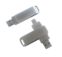 Clé USB Type-C en métal 1 Go 16 Go 32 Go 64 Go 128 Go 256 Go, clé USB OTG en métal 2.0 3.0 pour logo personnalisé
