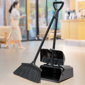 Ensemble balayette et pelle à poussière UCO robuste en plastique pour intérieur/extérieur avec couvercle et fonction séchage rapide pour la maison, la cuisine et <span class=keywords><strong>le</strong></span> bureau - Product Image 1