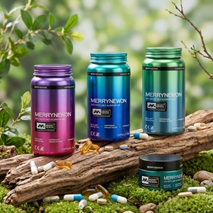 Deluxe Cylinder Aluminum Pill Jar with Screw Cap and Offset Printing for Medicine Packaging - Product Image 1