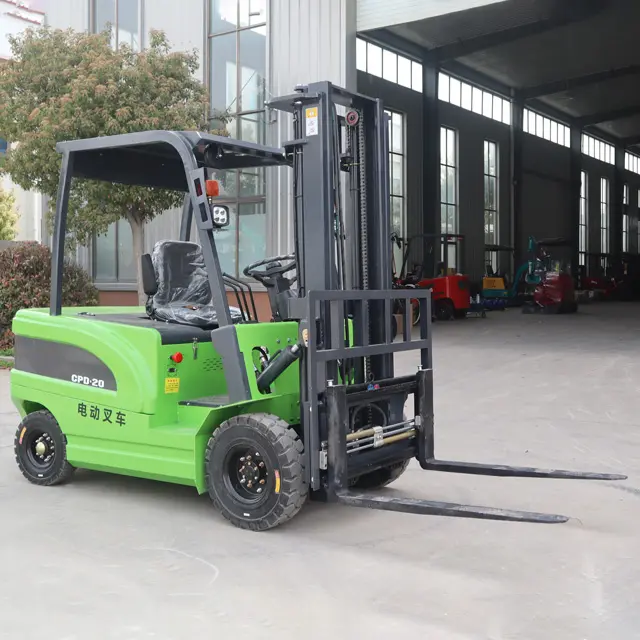 Çin fabrika 2 Ton elektrikli Forklift 60V lityum pil 3 tonluk hidrolik 2000kg tam elektrikli Forklift satılık