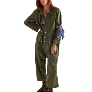 Mono Deportivo de Moda para Hombre, Cintura Alta, Estilo Cargo, Algodón, Manga Larga, Resistente al Viento, Ecológico, Ropa de Trabajo - Product Image 1