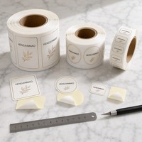 Etiquetas Autoadhesivas Impermeables con Diseño Floral Personalizado, Impresión Clara, Etiquetas para Tubos de Crema de Manos, Etiquetas para Envases de Productos para el Cuidado de la Piel