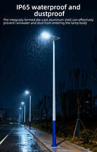 Lampe solaire de rue Hk Mistai 10000Lm super lumineuse pour autoroute, panneau solaire extérieur, IP65, lumière chaude, Alumbrado Publico, fabricants de LED - Product Image 4