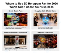 Esfera Mini Holográfica 3D para Eventos Deportivos 2026, Pantalla Flotante 3D para Publicidad, Videos Personalizados para Bares Deportivos y Eventos Minoristas