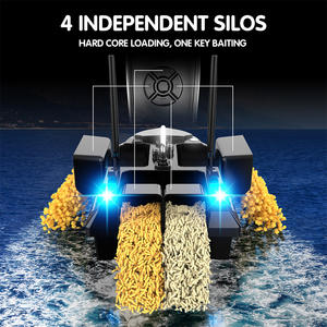 <span class=keywords><strong>Barco</strong></span> Cebador de Pesca Flytec V802 Negro con 4 Tolvas, Control de 500M y Doble Motor Potente - Product Image 4