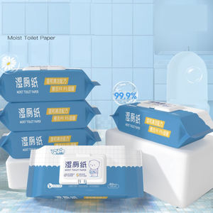 Özelleştirilebilir 80 adet tek kullanımlık yıkanabilir ıslak tuvalet kağıdı kağıt yetişkin ve bebeklerin temizleme mendilleri - Product Image 2
