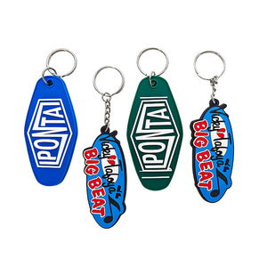 Porte-clés personnalisé en PVC souple, porte-clés promotionnel personnalisé, porte-clés de dessin animé, porte-clés avec lettres anglaises - Product Image 3
