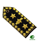 Epaulet Kustom Kango Bordir dengan Batang Emas untuk Seragam Profesional, Grosir OEM Langsung dari Pabrik