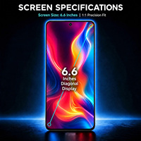 Écran tactile Honor X50i 90 Lite CRT-NX1, ensemble numériseur, 6,63 pouces, 720 x 1600 HD+, écran LCD TFT de remplacement