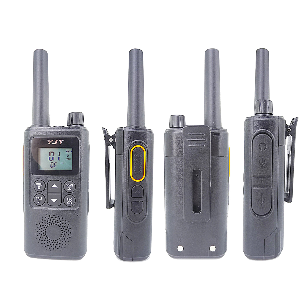 Лицензионная портативная перезаряжаемая радиостанция FRS с длинным разговором PMR446, двусторонняя радиосвязь PMR 446, рация D007c