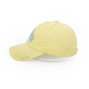 Gorra deportiva de béisbol <span class=keywords><strong>amarilla</strong></span> Dobby Vintage de 6 paneles de algodón 100% con logotipo de parche - Product Image 2
