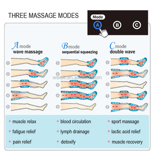 Sistem terapi kompresi udara CE medis, peralatan fisioterapi tekanan aman untuk pemulihan cepat nyeri otot - Product Image 4