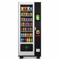 Distributeur automatique de snacks 27-36 sélections, distributeur à spirale, écran LCD défilant, SDK, gestion basée sur le cloud par pièces/jetons, ADA