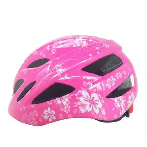 Casques de vélo couleur rose, casques de sécurité pour enfants