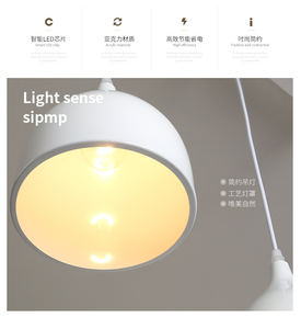 Công nghiệp sáng tạo mặt dây chuyền ánh sáng thanh phòng ăn nhà bếp nhà đèn chùm ánh sáng mặt dây chuyền E27 màu đen kim loại bóng râm hiện đại Bắc Âu đèn - Product Image 6