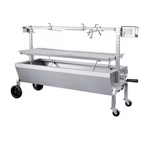 Grill à charbon de bois portable robuste sans fumée en acier inoxydable pour barbecue en plein air, utilisation pour porc <span class=keywords><strong>entier</strong></span>, agneau, <span class=keywords><strong>poulet</strong></span> - Product Image 2