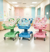 Chariot médical pour bébé en ABS moulé par injection, réglable en hauteur, avec berceau anti-étouffement pour nourrisson
