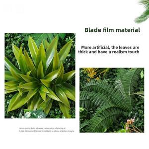 Mur végétal artificiel en plastique pour décoration suspendue, protection UV, personnalisable, ignifuge, pour mariage, intérieur, balcon - Product Image 3