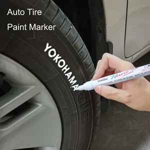Großhandel trockenen permanent marker-Weiß farbe Reifen pen Permanent tinte Schnell Trocken auto farbe marker