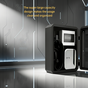 Boîtier de protection pour borne de recharge murale pour véhicules électriques Xunuo Xunuo003 IP65 étanche AC+DC 7kW, chargeur EV mural extérieur - Product Image 2