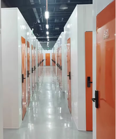 Mini entrepôt moderne Unités de stockage en libre service Casier de stockage intelligent pour bureau, hôtel, stockage extérieur en acier Style design chinois