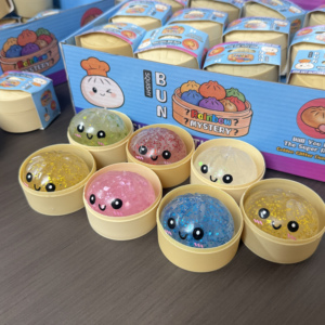 New 5.5cm Dumpling Squishy Glitter Steamed Bun Mystery <b>Box</b> Colorful Stress Balls <b>Fidget</b> Sensory <b>Toy</b> Anxiety Relief With Steamer - Product Image 4