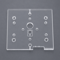 Composants usinés en PMMA transparent, panneau de fixation en acrylique, fabrication sur mesure