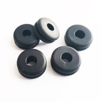 Protector de Cable de Silicona, Protector de Cable de Alimentación de Color Negro, Adecuado para Agujeros de 9,5mm