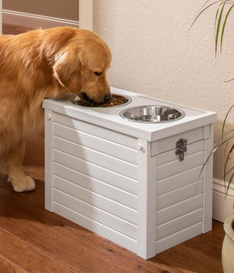 Comederos Elevados Resistentes para Perros con Almacenamiento de Alimentos 2 en 1, Estación de Alimentación Elevada con Contenedor Hermético para Perros Grandes y Medianos - Product Image 1