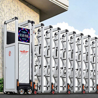 Conception escamotable de porte se pliante coulissante automatique moderne de barrière pour l'acier industriel de tache de bâtiments pour des villas/appartements