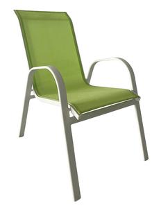 Chaise de <span class=keywords><strong>jardin</strong></span> en <span class=keywords><strong>aluminium</strong></span> avec siège imperméable en textilène empilable pour les banquets extérieurs Meubles de patio de plage - Product Image 2