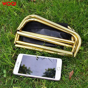 Silla plegable de aluminio Woqi para acampar al aire libre, rectangular, negra, portátil, para pesca, playa, picnic y jardín. - Product Image 3