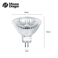 Lampes halogènes 20W GU4 12V MR11 Plafonnier réglable avec couvercle en verre 2 broches Couleur chaude Ampoule halogène 2700K 220-240V