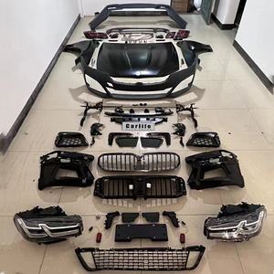 Accesorios de coche para <span class=keywords><strong>BMW</strong></span> serie 5 F10, mejora G30 Lci M tech, piezas con campana, guardabarros, faros delanteros y traseros - Product Image 3