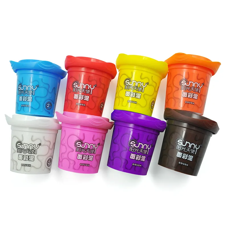 Manufacture produced 8 colors PP pot package Educational Toys For Child Play Dough Set