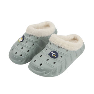 <span class=keywords><strong>Sabot</strong></span> d'hiver en fourrure noire unisexe, chaussures de <span class=keywords><strong>jardin</strong></span>, pour hommes et femmes, vente en gros, nouvelle collection 2021 - Product Image 1