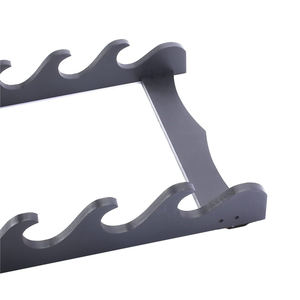 Support d'épée de samouraï noir pour <span class=keywords><strong>Katana</strong></span> Wakizashi épée flûte cannes à pêche support mural à 8 niveaux support d'épée d'affichage mural - Product Image 6