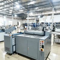 Máquina de fabricación de cajas de tapa dura de fácil operación, máquina de fabricación de cajas de una sola estación, máquina para hacer bandejas de papel para sombras de ojos