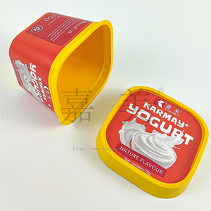 ถ้วยไอศกรีม 125 มล. 75 กรัม ทรงเหลี่ยม PP พร้อมฝาและช้อน รสธรรมชาติ IML สีเหลือง ถ้วยบรรจุภัณฑ์ไอศกรีมพลาสติก PP เกรดอาหาร - Product Image 6
