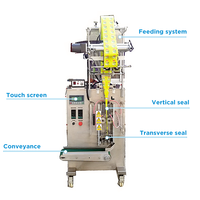 Machine d'emballage verticale entièrement automatique pour liquides, idéale pour la sauce tomate, la mayonnaise, la sauce au fromage, les bâtonnets de nourriture pour chats